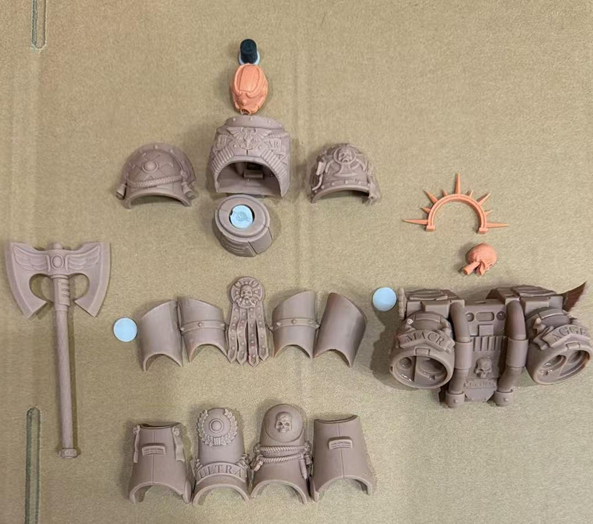 【PRE-ORDER】NEW Unpainted Parts Kits For Joytoy war hammer ultramarines 4.0 Figure Body