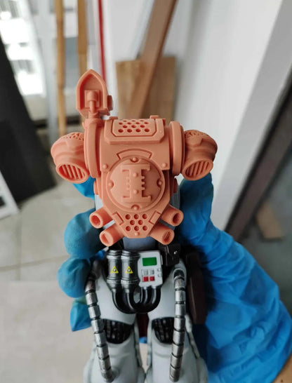 Single Unpainted Power Backpack For Joytoy UM Gravis Apothecary Biologis figure body