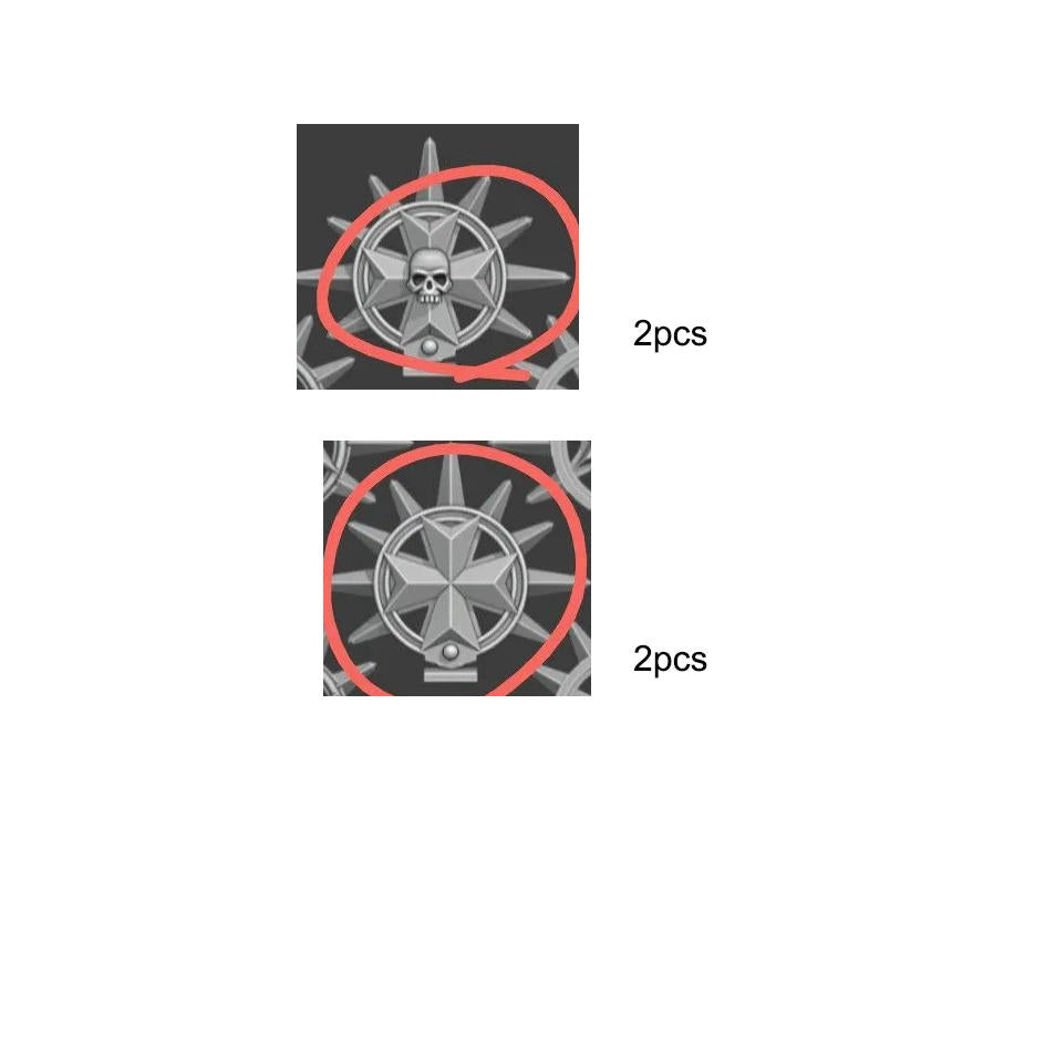 4pcs top pieces for the 10th edition Terminators