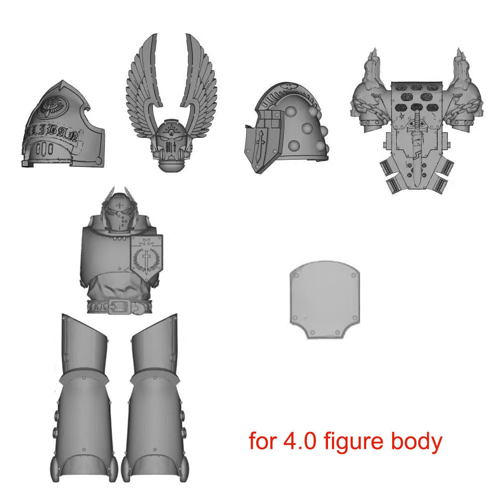 Unpainted Kits For 4.0 figure body – pkba1577