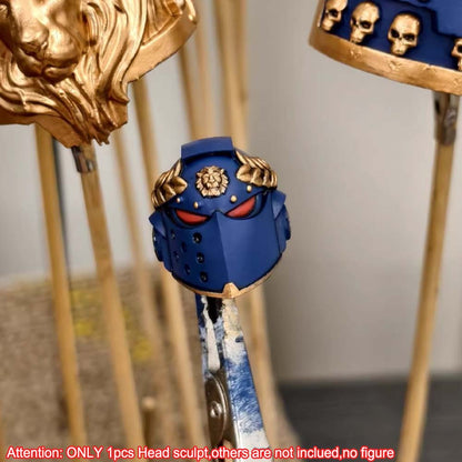 【PRE-ORDER】 Premium Painted Blue Man Head Sculpt For Joytoy Ultramarines Action Figure