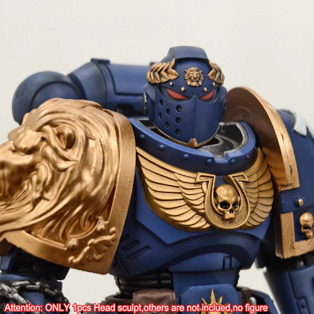 【PRE-ORDER】 Premium Painted Blue Man Head Sculpt For Joytoy Ultramarines Action Figure