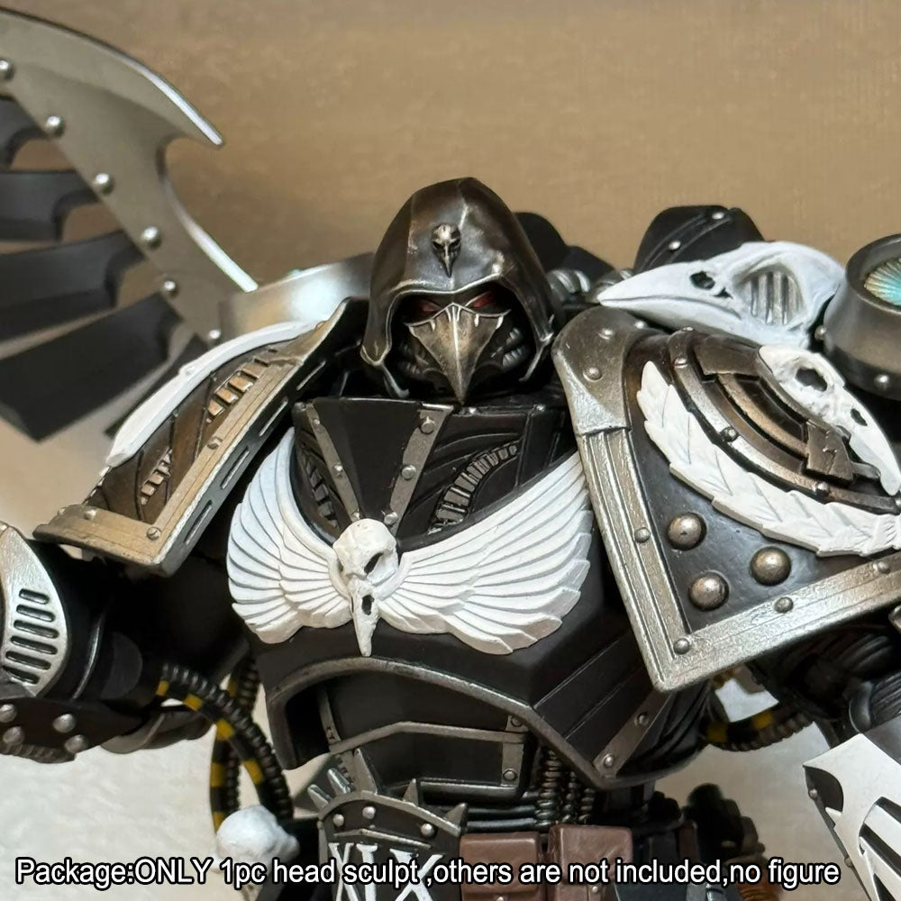 【PRE-ORDER】Premium Painted Head Sculpt For Joytoy 40K Corvus Corax Primarch of the XIX Legion Raven Guard