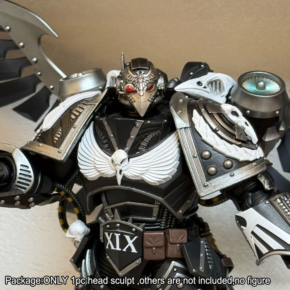 【PRE-ORDER】Premium Painted Head Sculpt For Joytoy 40K Corvus Corax Primarch of the XIX Legion Raven Guard