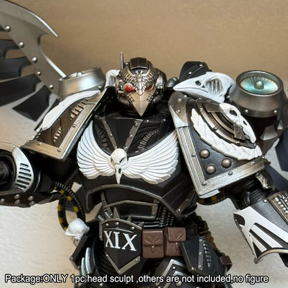 【PRE-ORDER】Premium Painted Head Sculpt For Joytoy 40K Corvus Corax Primarch of the XIX Legion Raven Guard
