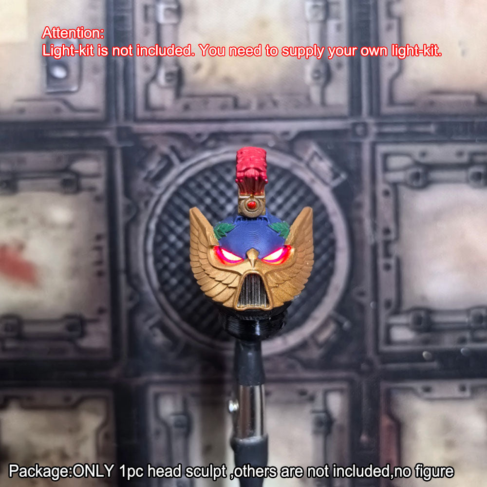 【PRE-ORDER】Premium Helmet Man Head Sculpt For Joytoy Warhammer 4.0 Ultramarines, Honour Guard, Auric Guardians