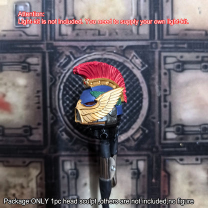 【PRE-ORDER】Premium Helmet Man Head Sculpt For Joytoy Warhammer 4.0 Ultramarines, Honour Guard, Auric Guardians