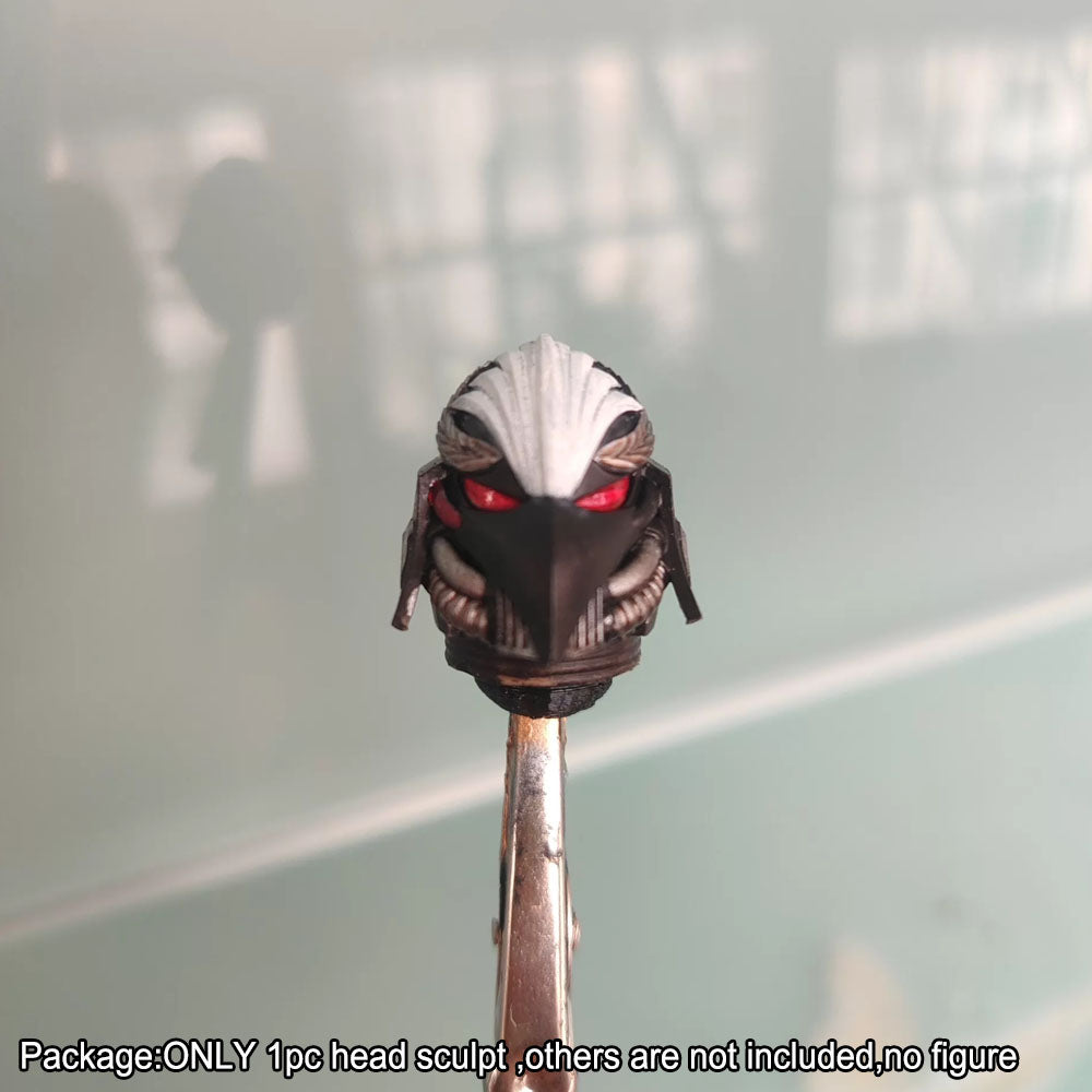 PRE‑ORDER Premium Painted Head Sculpt For JoyToy Warhammer 40K Corvus Corax Primarch of the XIX Legion Raven Guard