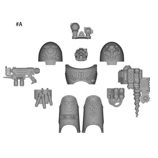 【PRE-ORDER】 Unpainted Parts Kits For Joytoy war hammer Space Marines Terminator 10ver Figure Body