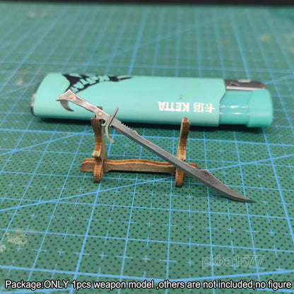 【PRE-ORDER】Handmade Custom 1/18 Metal Sword Weapon Model For 3.75" Figure Accessory