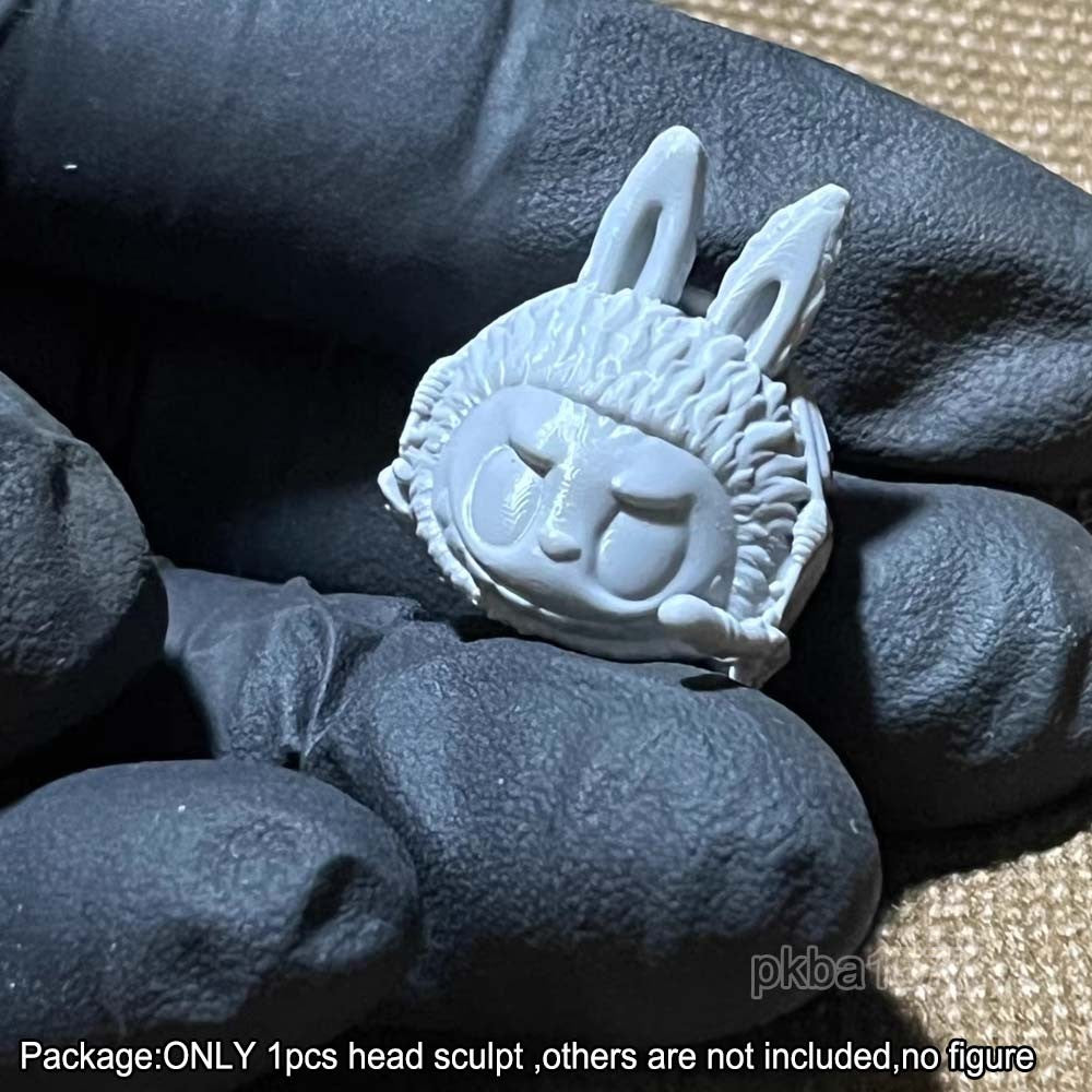 Unpainted 1/18 Cartoon Head Sculpt Model For 3.75 Acid Rain Joytoy Action Figure