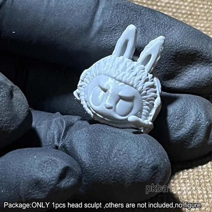 Unpainted 1/18 Cartoon Head Sculpt Model For 3.75 Acid Rain Joytoy Action Figure