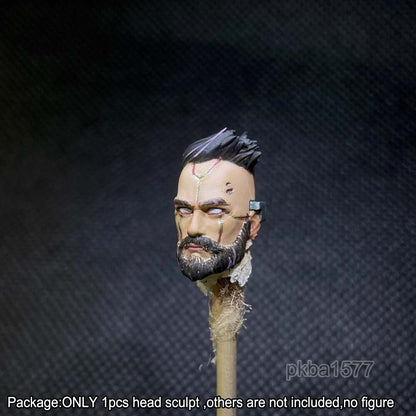 【PRE-ORDER】Premium 1/18 Cyberpunk Head Sculpt Solider Head For 3.75'' Acid Rain Figure