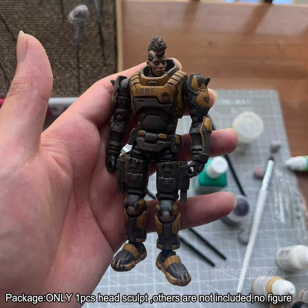 【PRE-ORDER】Premium 1/18 Cool Cyberpunk Head Sculpt Soldier Head For 3.75'' Action Figure