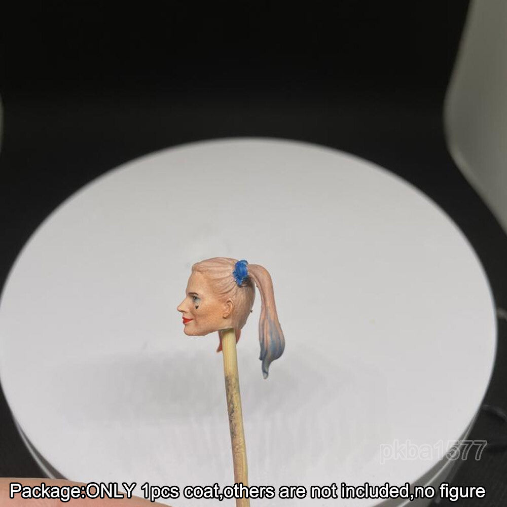 【PRE-ORDER】Premium Painted 1/18 Harley Quinn Head Sculpt Female Girl Head For 3.75" Figure