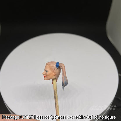 【PRE-ORDER】Premium Painted 1/18 Harley Quinn Head Sculpt Female Girl Head For 3.75" Figure