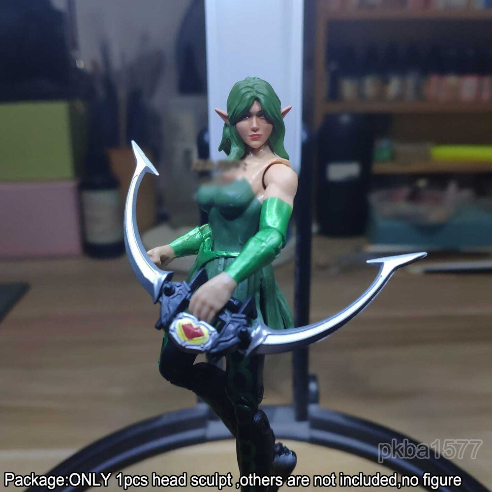 【PRE-ORDER】Premium 1/18 Female Elf Girl Head Sculpt Soldier Head For 3.75'' Action Figure