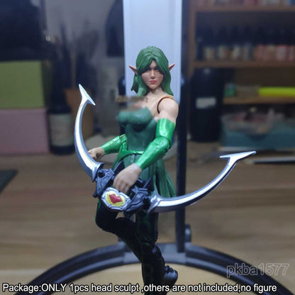 【PRE-ORDER】Premium 1/18 Female Elf Girl Head Sculpt Soldier Head For 3.75'' Action Figure