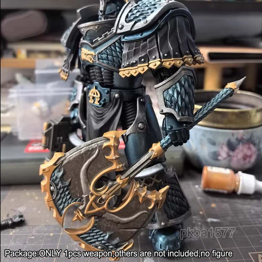 【PRE-ORDER】 Premium Painted Axe Weapon Model Decor For Joytoy Warhammer Action Figure