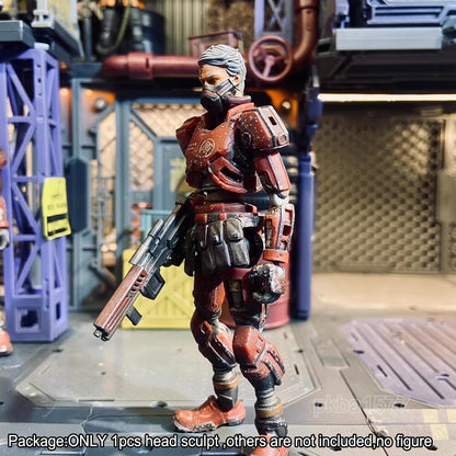 【PRE-ORDER】Delicate Painted 1/18 Warrior Head Sculpt Soldier Head For 3.75'' Action Figure