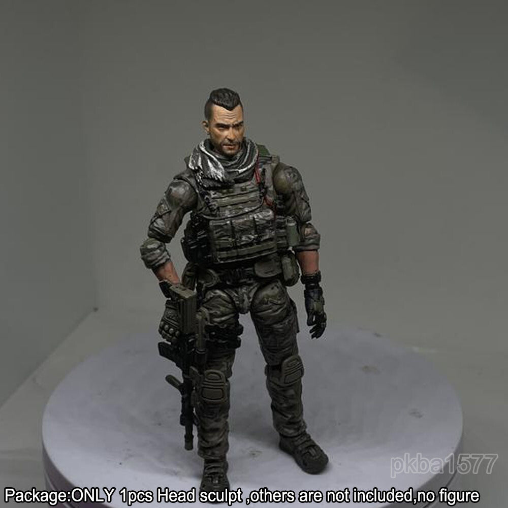 【PRE-ORDER】Premium 1/18 Soap John MacTavish Head Sculpt Male Soldier Head For 3.75" Figure