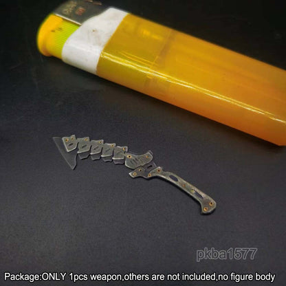 【PRE-ORDER】Handmade 1/18 Cyberpunk Metal Short Knife Weapon Model For 3.75'' Action Figure