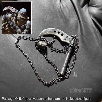 Premium 1/18 Metal Sickle Weapon For DIY 3.75'' Action Figures