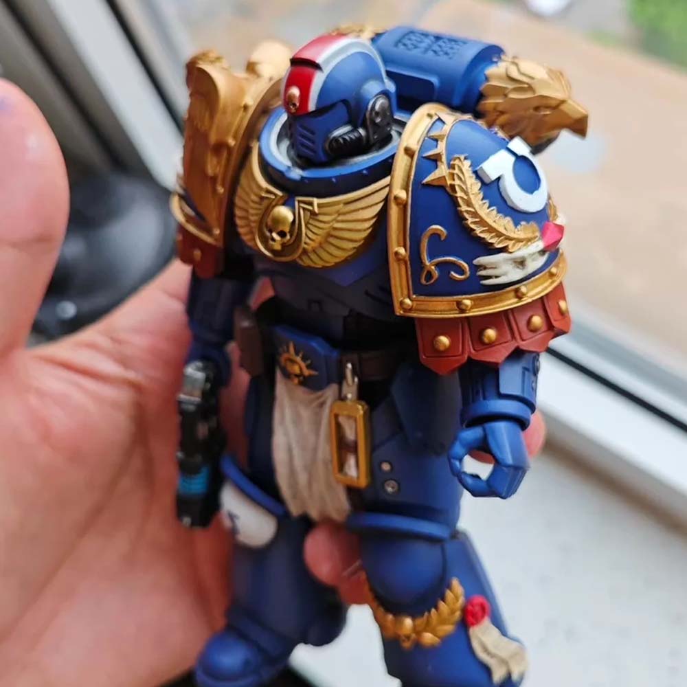 【PRE-ORDER】Premium painted Shoulder Pauldrons  Pads For joytoy warhammer 4.0 Ultramarines Figure
