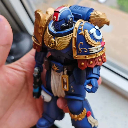 【PRE-ORDER】Premium painted Shoulder Pauldrons  Pads For joytoy warhammer 4.0 Ultramarines Figure