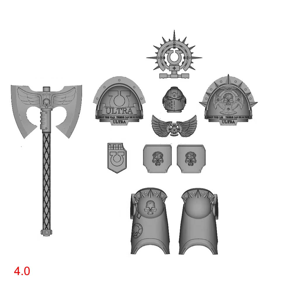 【PRE-ORDER】NEW Unpainted Parts Kits For Joytoy warhammer space marines Figure Body