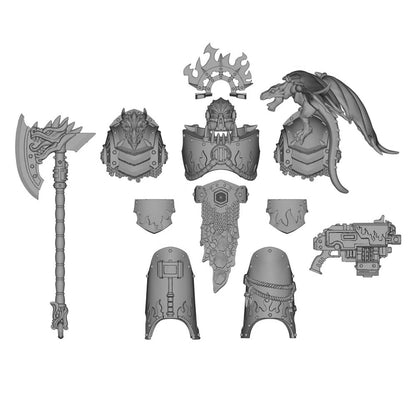 【PRE-ORDER】NEW Unpainted Parts Kits For Joytoy war hammer Salamanders terminator 10 Figure body
