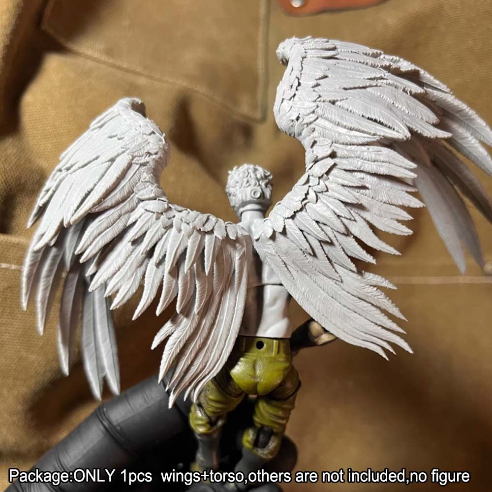 Unpainted 1/18 Wings Torso Body For 3.75" Acid Rain/ Joytoy Acion Figure