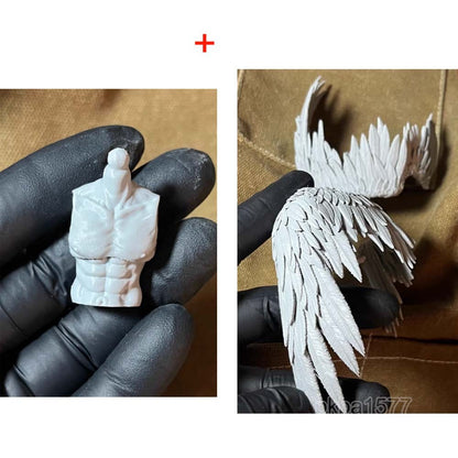 Unpainted 1/18 Wings Torso Body For 3.75" Acid Rain/ Joytoy Acion Figure