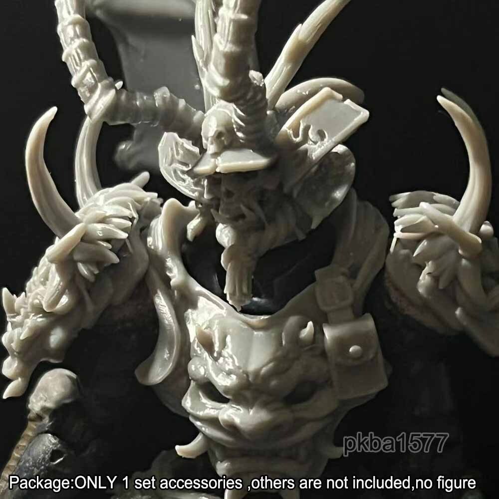 Unpainted 1/18 Monster Head Sculpt Armors Foot Flag Waist Kit For 3.75'' Figure