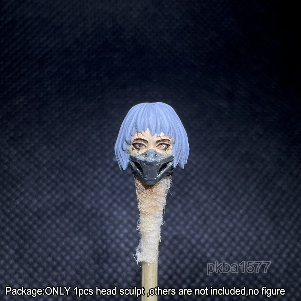 【PRE-ORDER】NEW Premium 1/18 Girl w Mask Head Sculpt Female Soldier Head For 3.75" Figure