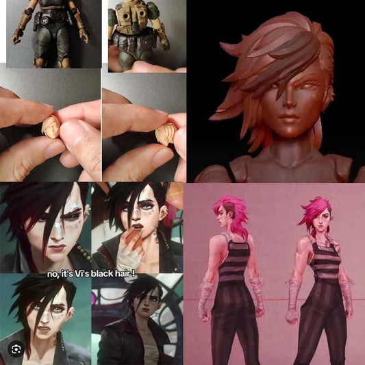 【PRE-ORDER】Custom Premium Pianted 2pcs Female Head Sculpts