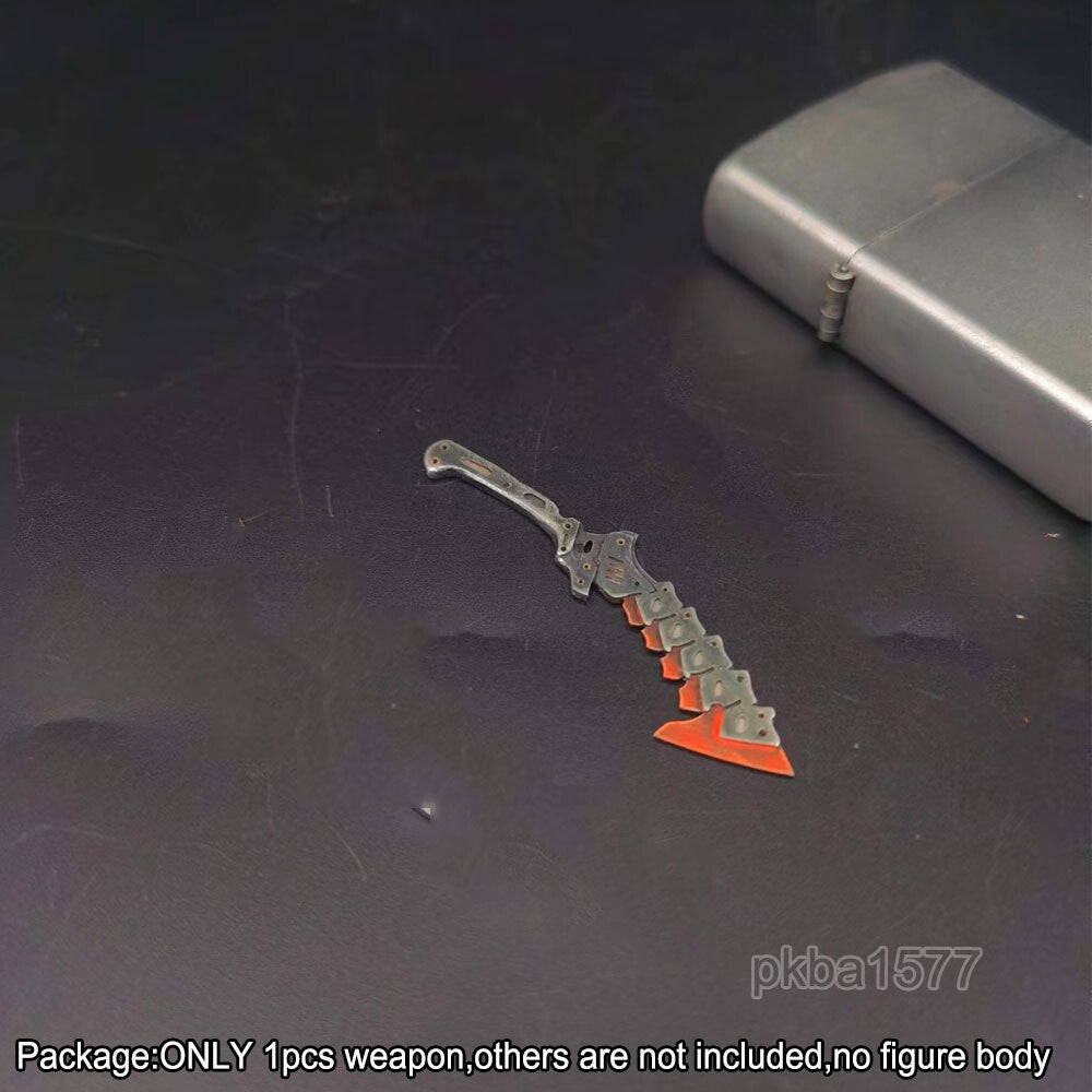 【PRE-ORDER】Handmade 1/18 Cyberpunk Metal Short Knife Weapon Model For 3.75'' Action Figure