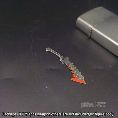 【PRE-ORDER】Handmade 1/18 Cyberpunk Metal Short Knife Weapon Model For 3.75'' Action Figure