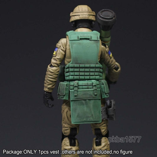 Unpainted1/18 Scale Vest Body Armor with waist belt For 3.75" Action Figure