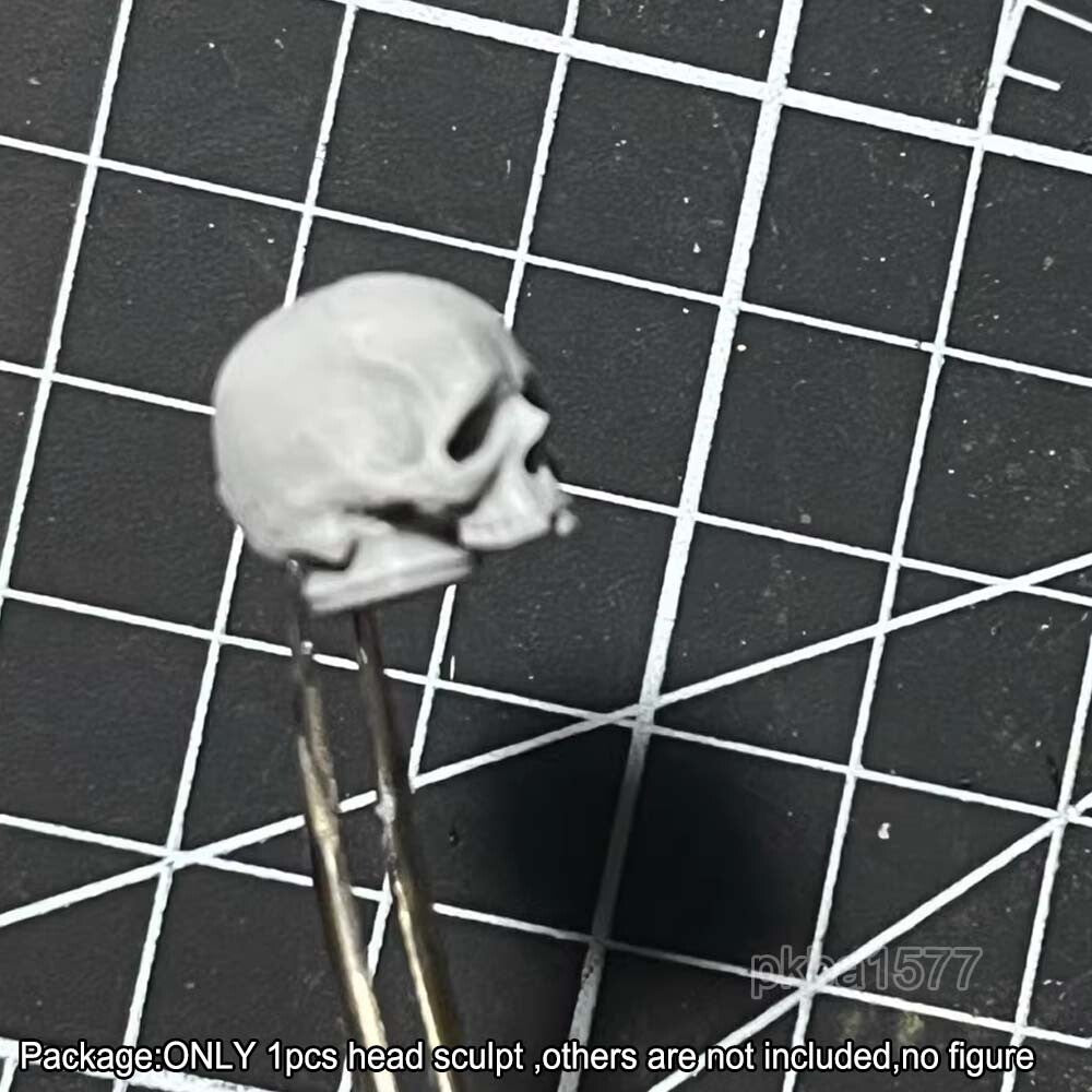 Unpainted 1/18 Skull Head Sculpt Model For 3.75'' Acid Rain Joytoy Action Figure