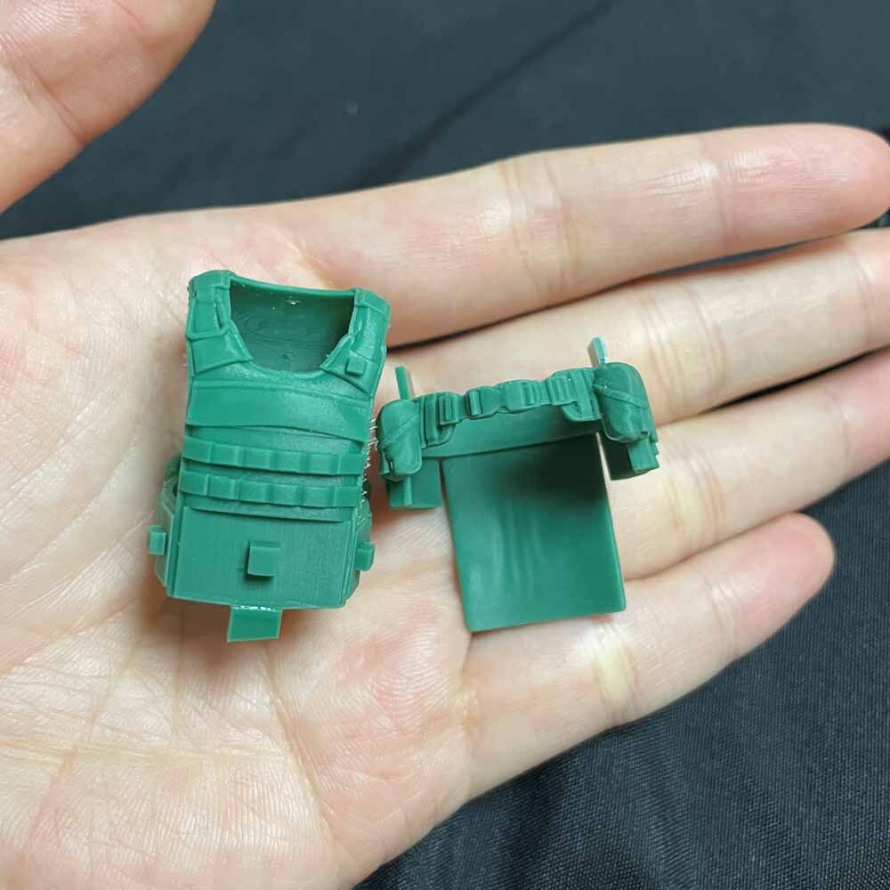 Unpainted1/18 Scale Vest Body Armor with waist belt For 3.75" Action Figure