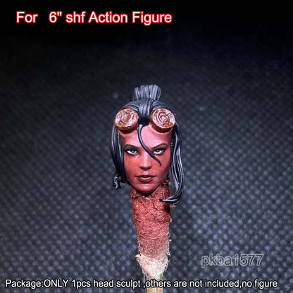 【PRE-ORDER】Premium 1/12 Female Monster Head Sculpt Soldier Head For 6" Action Figure Body