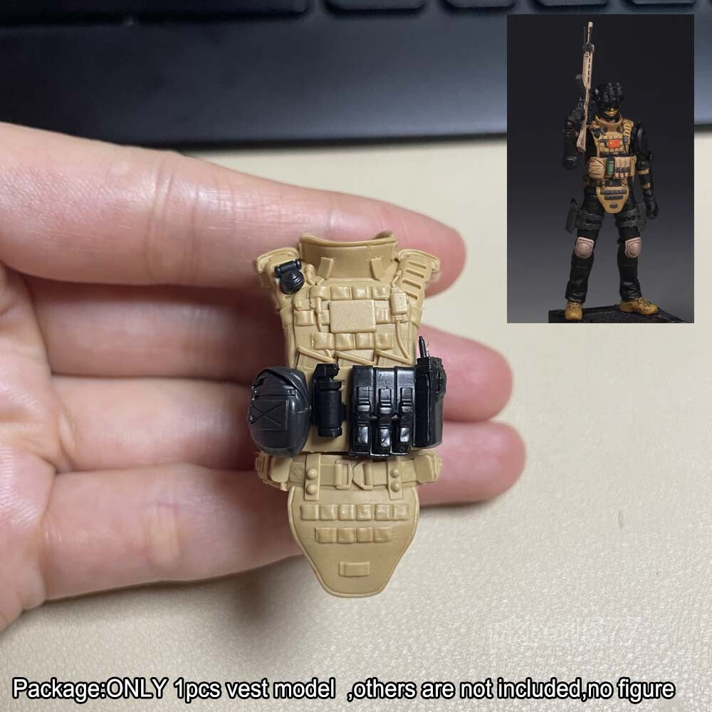 Unpainted 1/18 Body Armor Carlos Vest Waistcoat For DIY 3.75" Action Figure