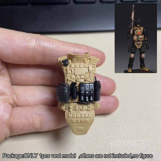 Unpainted 1/18 Body Armor Carlos Vest Waistcoat For DIY 3.75" Action Figure