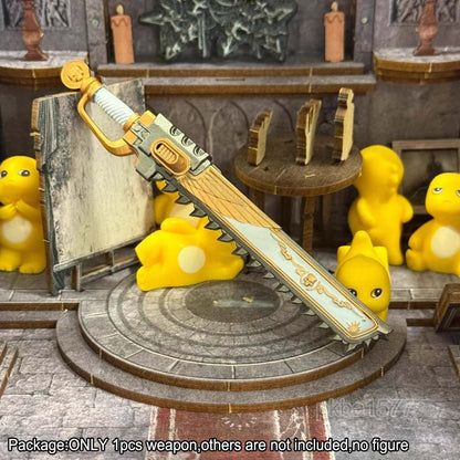 【PRE-ORDER】Premium Painted 1/18 Saw Sword Model Weapon For DIY 3.75" Joytoy Action Figure