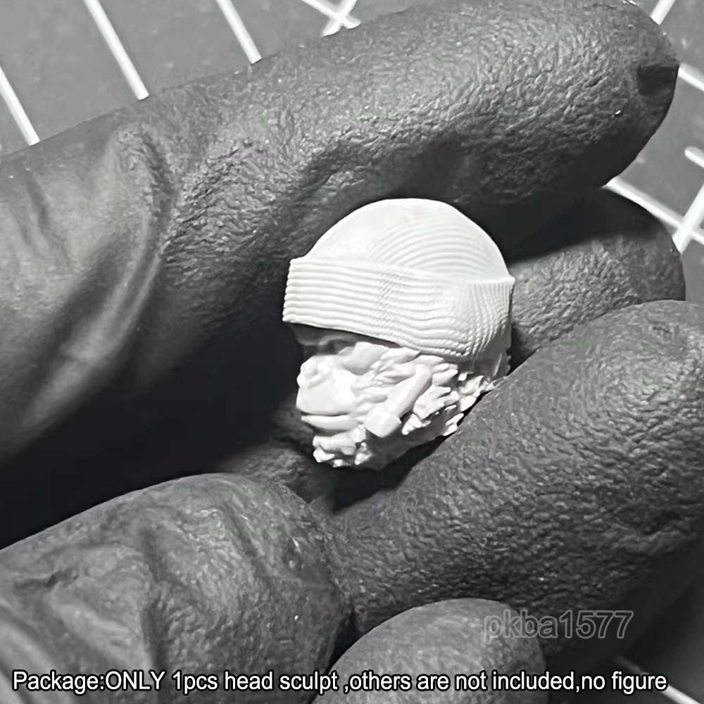 Unpainted 1/18 Man Head Sculpt Model For 3.75" Acid Rain Joytoy Action Figure