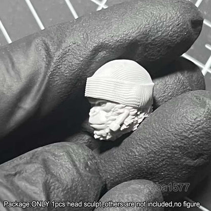 Unpainted 1/18 Man Head Sculpt Model For 3.75" Acid Rain Joytoy Action Figure