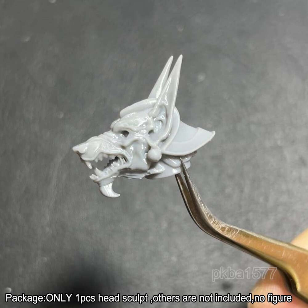 New Unpainted 1/18 Soldier Man Head Sculpt Helmet Head For 3.75'' Action Figure