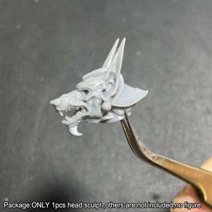 New Unpainted 1/18 Soldier Man Head Sculpt Helmet Head For 3.75'' Action Figure