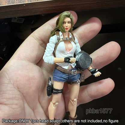 【PRE-ORDER】Premium 1/18 Beauty Female Head Sculpt Soldier Head For 3.75" Action Figure